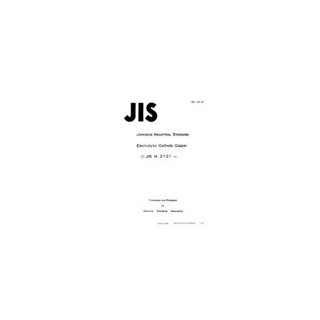JIS H 2121:1961