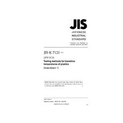 JIS K 7121:1987/AMENDMENT 1:2012
