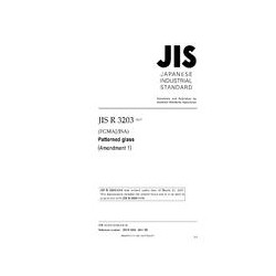 JIS R 3203:2009/AMENDMENT 1:2017