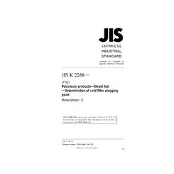 JIS K 2288:2000/AMENDMENT 1:2011