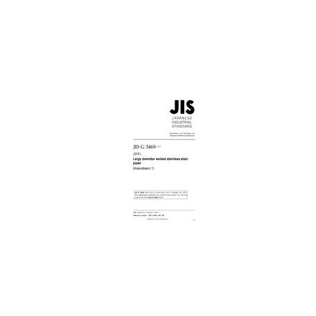 JIS G 3468:2016/AMENDMENT 1:2017