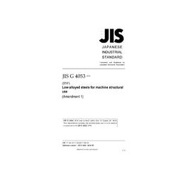 JIS G 4053:2016/AMENDMENT 1:2018