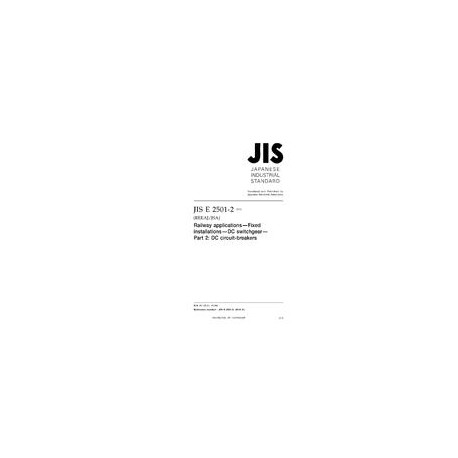 JIS E 2501-2:2010