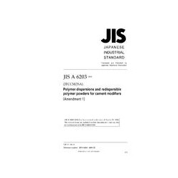 JIS A 6203:2000/AMENDMENT 1:2008