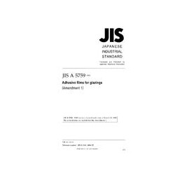 JIS A 5759:1998/AMENDMENT 1:2006
