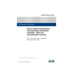 BS DD IEC/TS 62351-7:2010