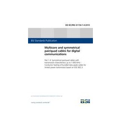 BS DD IEC/PAS 61156-1-4:2010