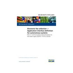 BS DD CEN ISO/TS 17575-2:2010