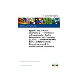 BS PD ISO/IEC TR 25060:2010