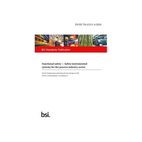 BS PD IEC TR 61511-4:2020