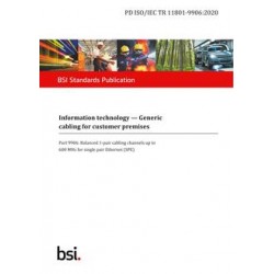 BS PD ISO/IEC TR 11801-9906:2020