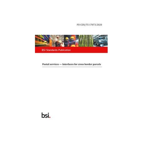 BS PD CEN/TS 17073:2020