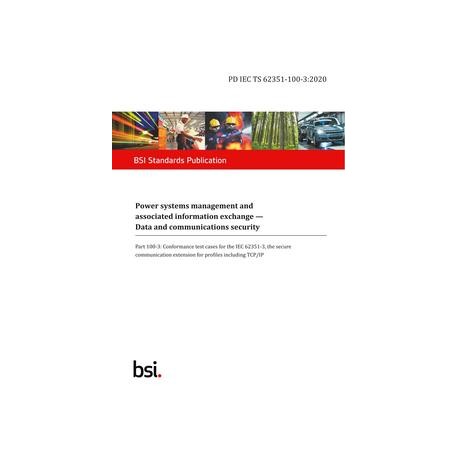 BS PD IEC TS 62351-100-3:2020